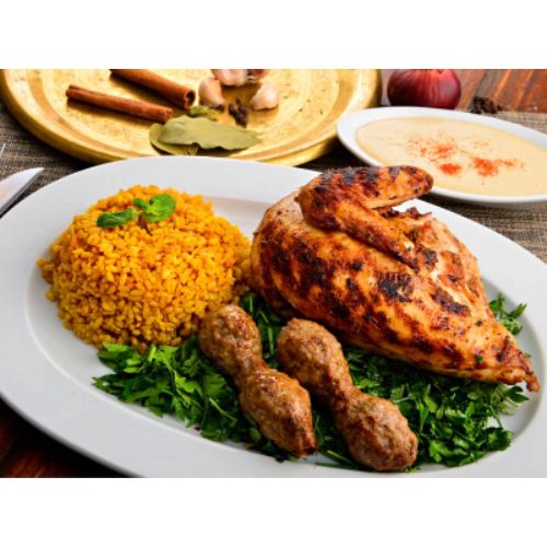 وجبة كفتة و فراخ