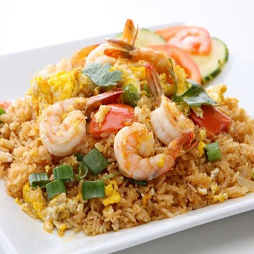 ارز بالجمبرى وسط